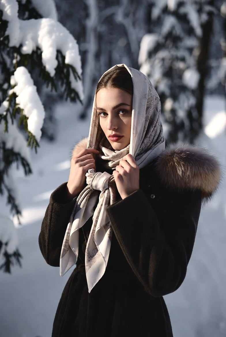 5 Ways to Style a Silk Scarf in Winter