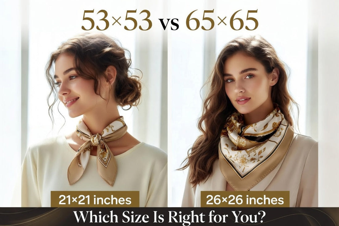 53×53 vs 65×65 Silk Scarves: Which Size Is Right for You?