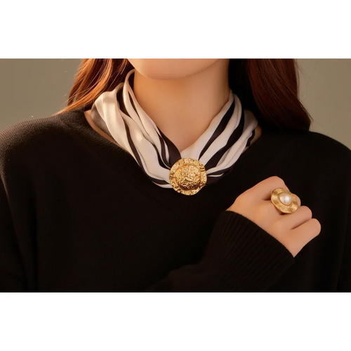 Elegant Scarf Ring - Versatile Buckle & Clip for Silk Scarves - Scarves4you