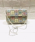 Beaded Floral Clutch Bag - Handcrafted Evening Purse - Scarves4you