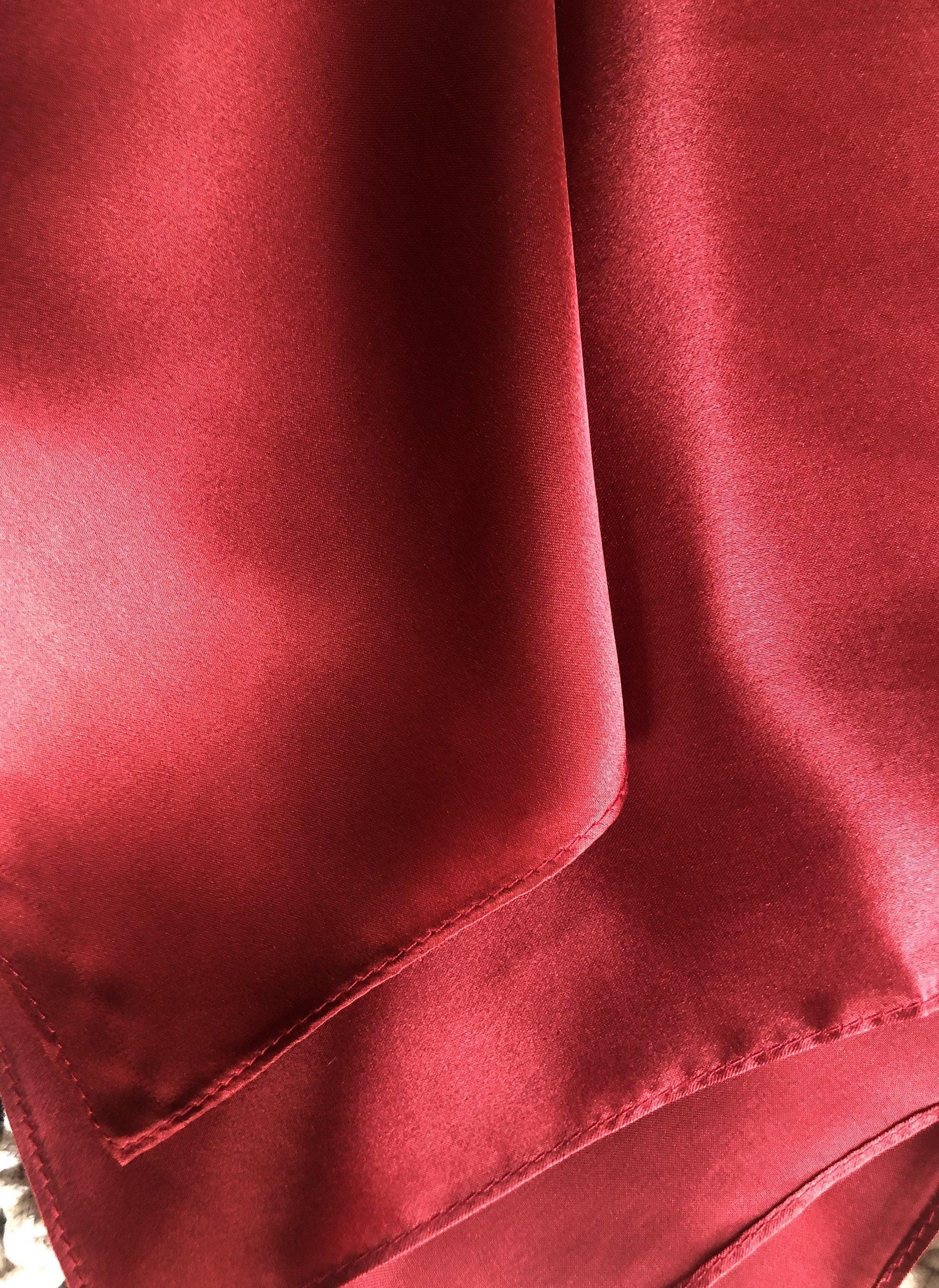 Red Pure Silk Scarf 53x53 cm - Scarves4you