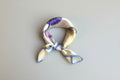 Lilac Floral Silk Scarf - 53cm - Scarves4you
