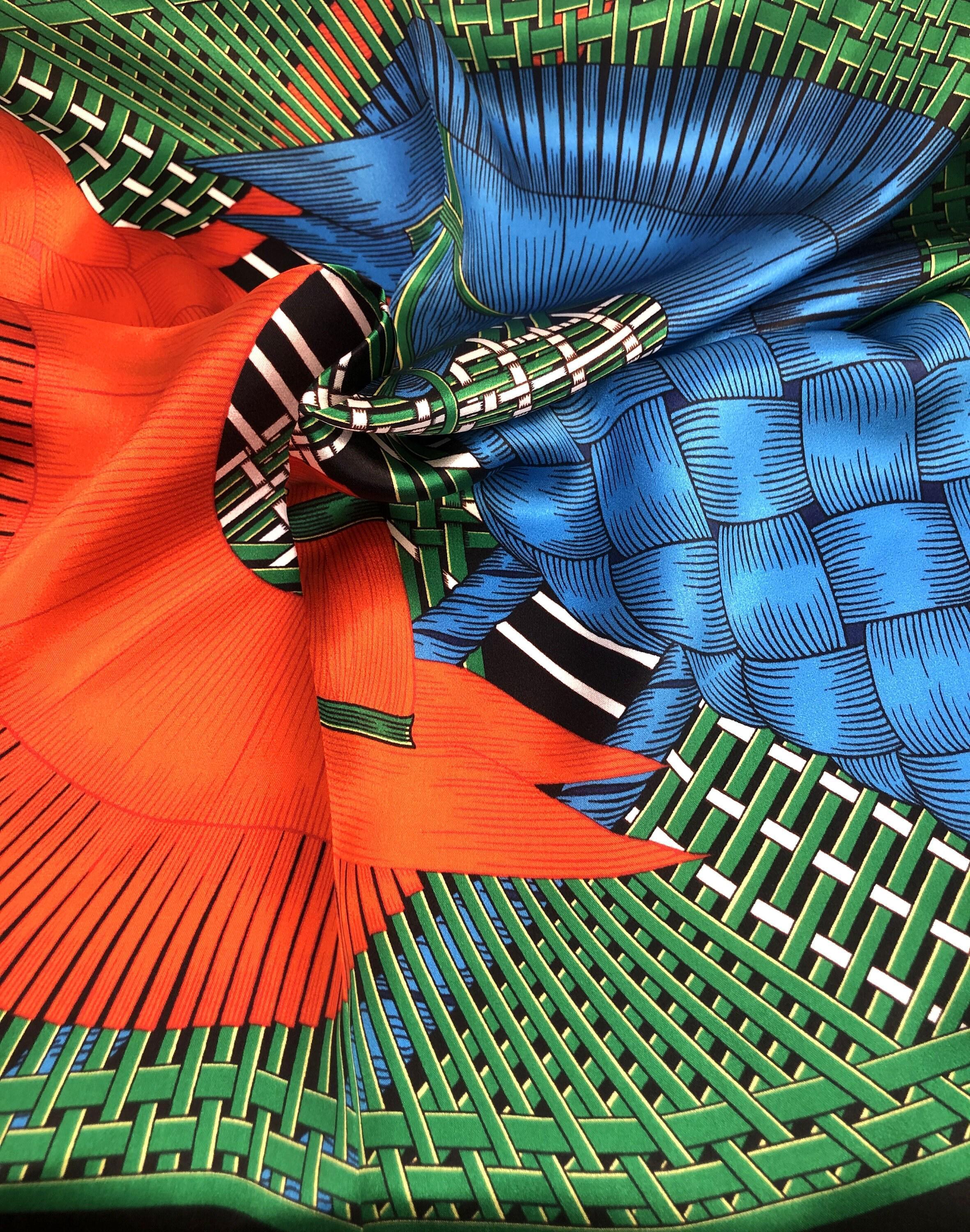 Black Green Art Deco Horse Silk Scarf - 53cm - Scarves4you