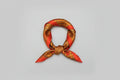 Orange Horse Geometric Silk Scarf - 53cm - Scarves4you