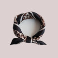 Silk Square Scarf 53×53 cm – Leopard Print | Animal Pattern Bandana - Scarves4you