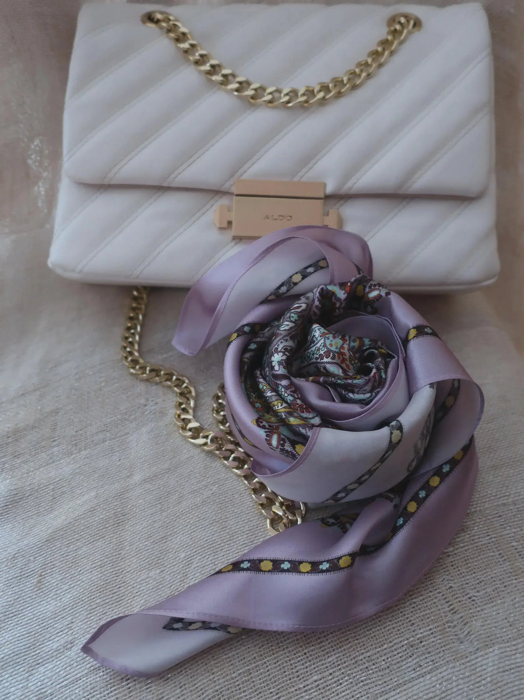 Premium Mulberry Silk Square Scarf - Pink Violet Paisley Pattern 90x90cm - Scarves4you