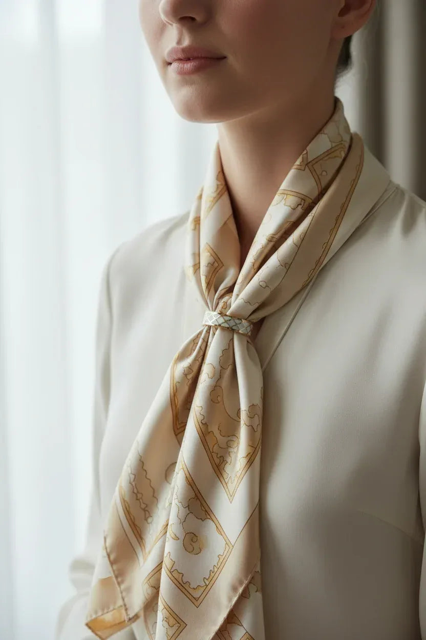 Elegant Scarf Ring - Versatile Buckle & Clip for Silk Scarves - Scarves4you