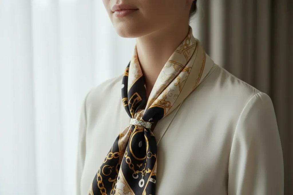 Elegant Scarf Ring - Versatile Buckle & Clip for Silk Scarves - Scarves4you