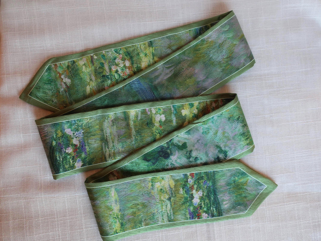 Vintage Oil Painting Headband: Elegant Floral Hair Accessory & Skinny Scarf for Bags - Scarves4you