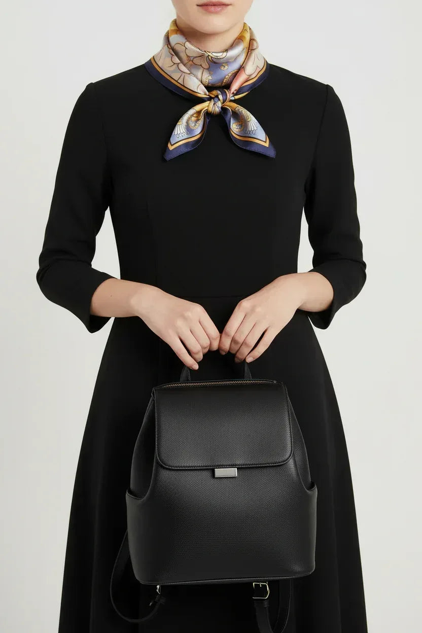 53x53 cm Mulberry Silk Scarf | Colorful Floral Garden | Luxury Square Scarf | Women's & Men's Neckerchief - Scarves4you