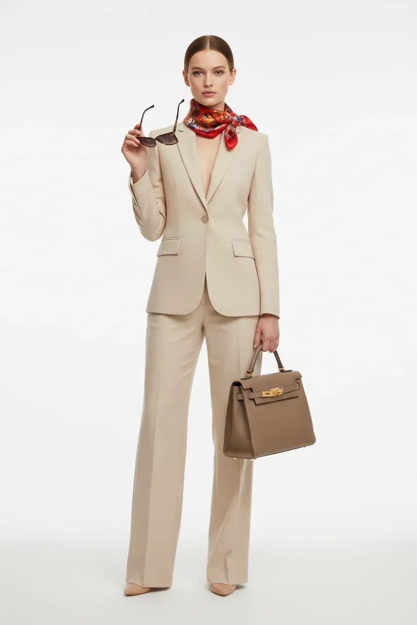 Artistically Vibrant Garden of Fire Silk Scarf 53x53 cm - Scarves4you