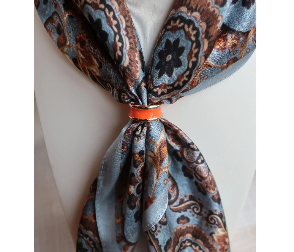 Elegant Scarf Ring - Versatile Buckle & Clip for Silk Scarves - Scarves4you
